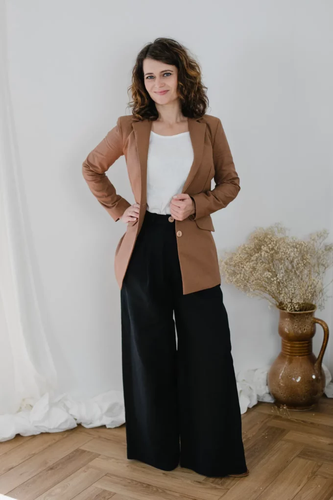 Marynarka Jackie żakiet mocha mousse brązowy