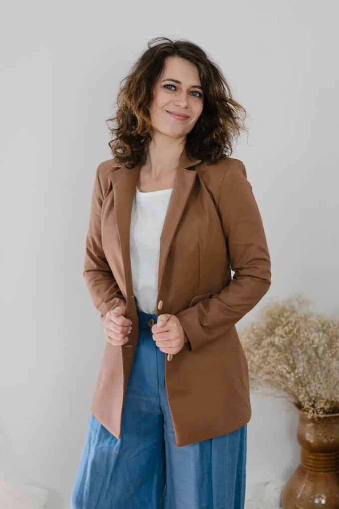 Marynarka Jackie żakiet mocha mousse brązowy
