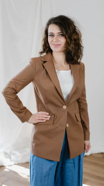 Marynarka Jackie żakiet mocha mousse brązowy