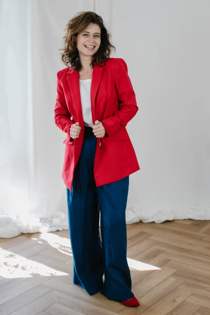 Marynarka Jackie żakiet czerwony