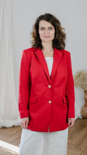 Marynarka Jackie żakiet czerwony