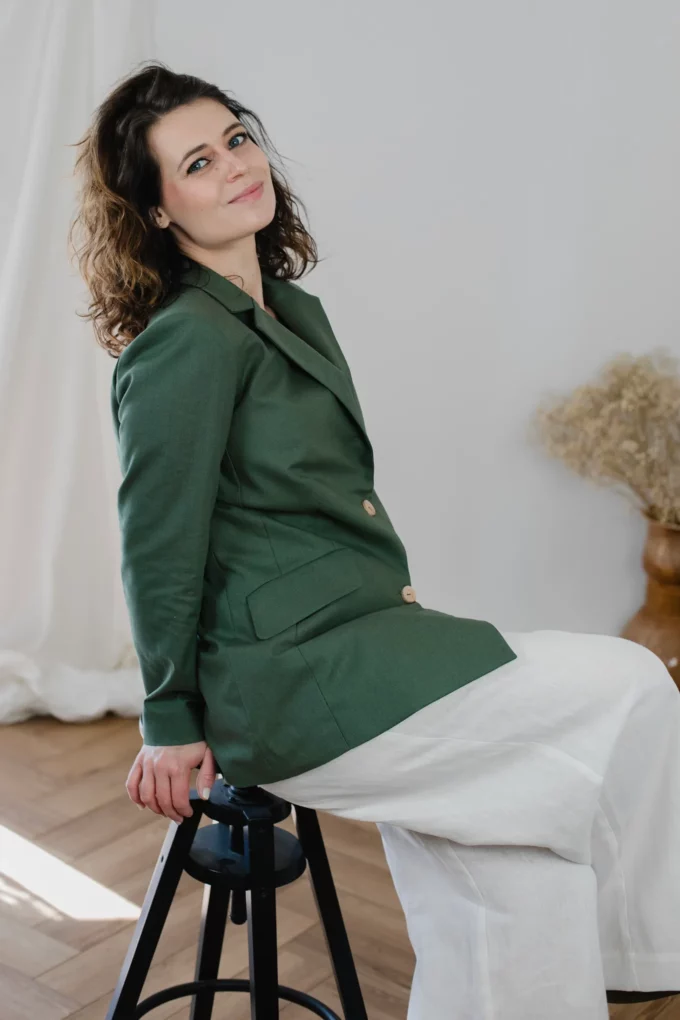 Marynarka Jackie żakiet zielony