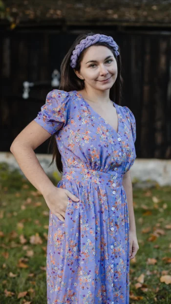 Sukienka Sophia fioletowa XS
