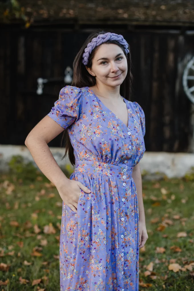 Sukienka Sophia fioletowa XS