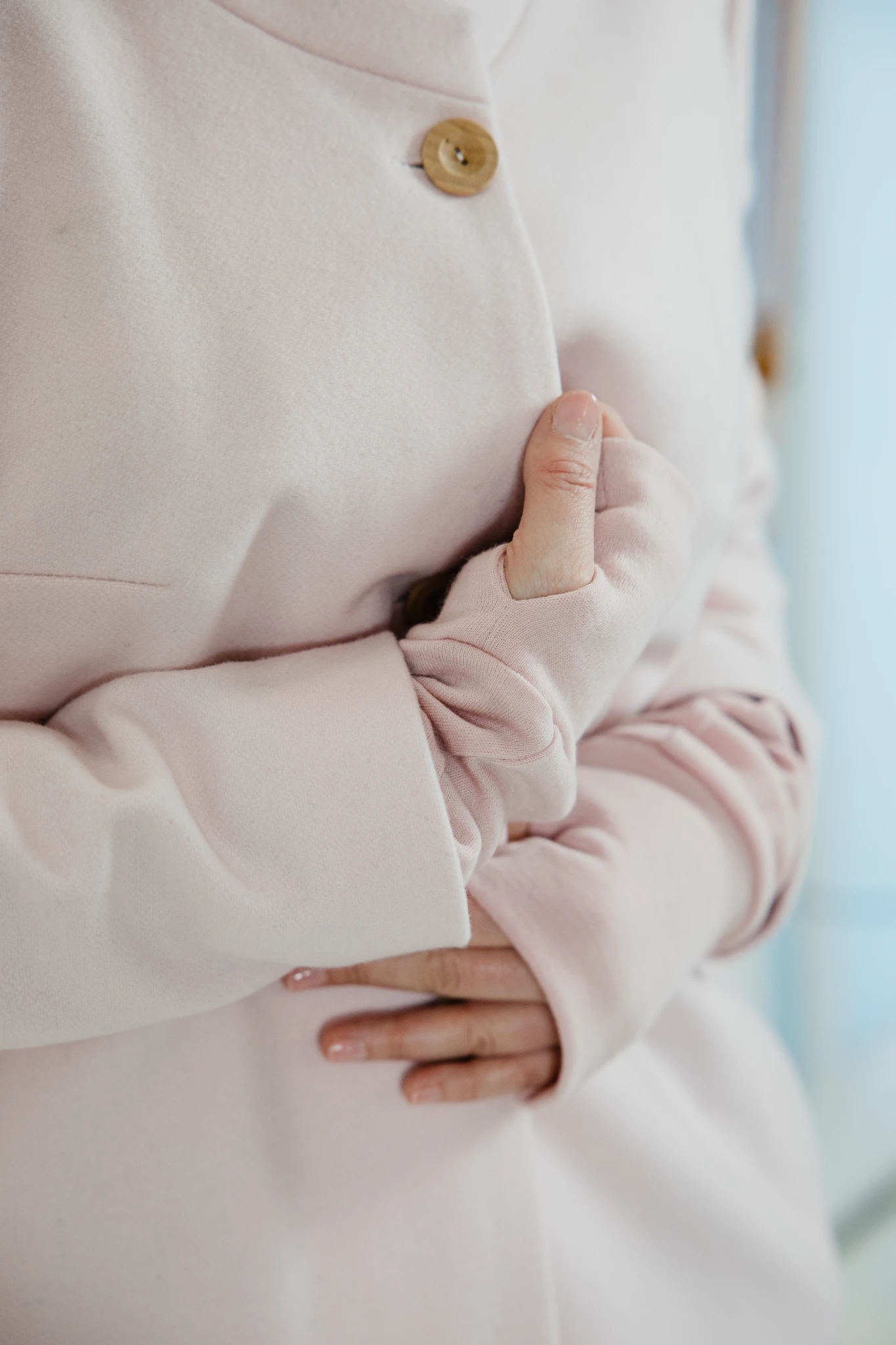 Rękawiczki bez palców mitenki 100% wełna merino - obrazek 7