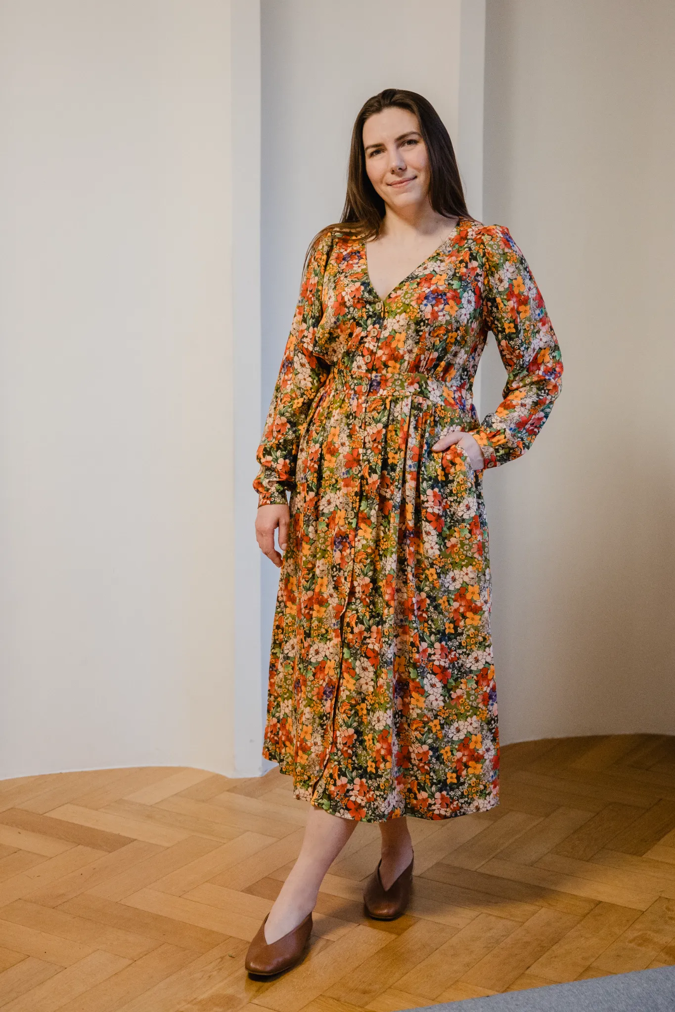 Sukienka Sophie 2.0 autumn wiskoza kwiaty