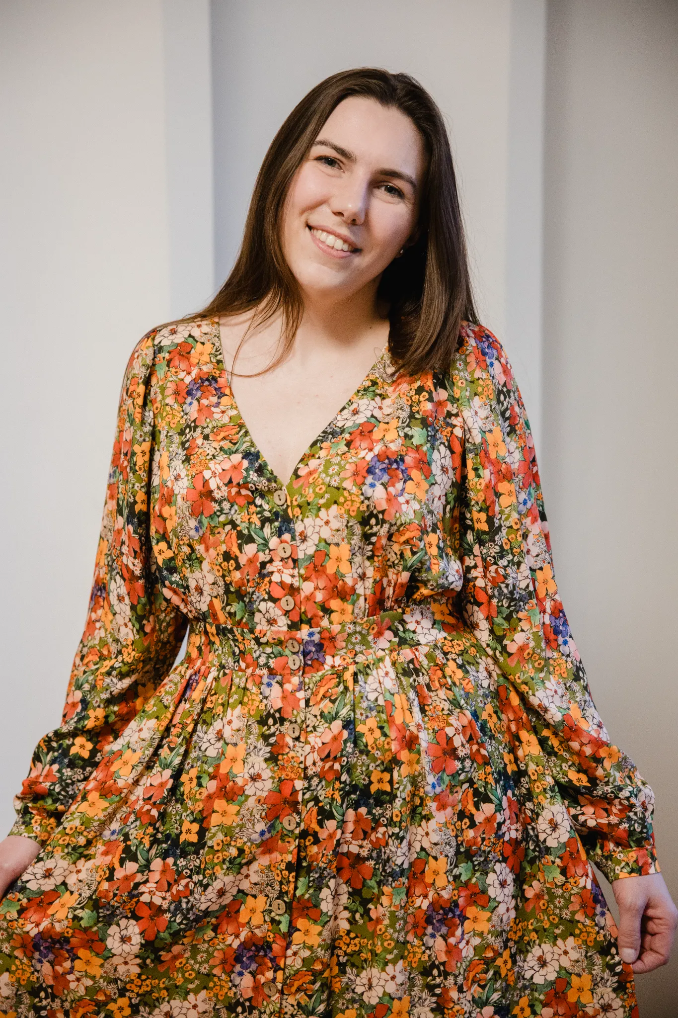 Sukienka Sophie 2.0 autumn wiskoza kwiaty - obrazek 3