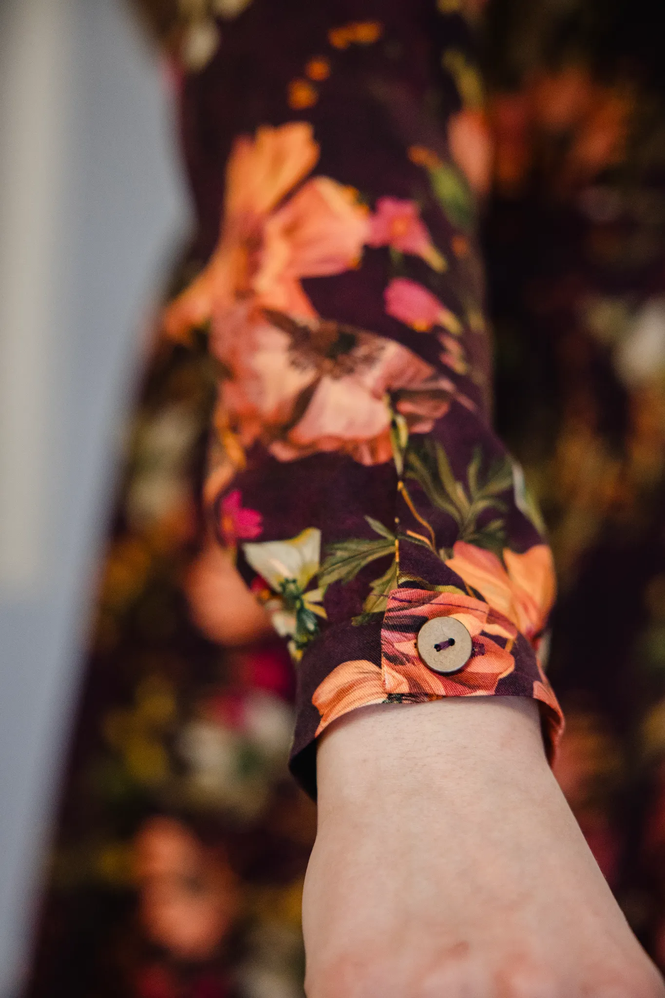 Sukienka Sophie 2.0 bordowe kwiaty - obrazek 10