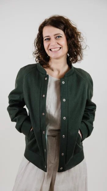 kurteczka Jane zielona wełniana