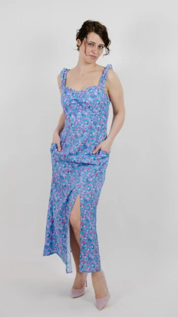 Sukienka Eloise wiskoza fioletowa violet